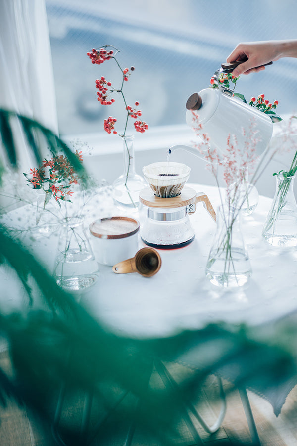 "Bona" Enamel Pour Over Coffee Kettle 800mL