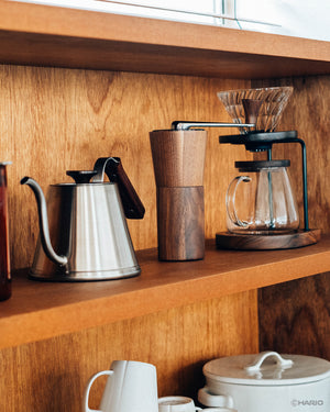 Walnut Series Drip Kettle 600mL Silver