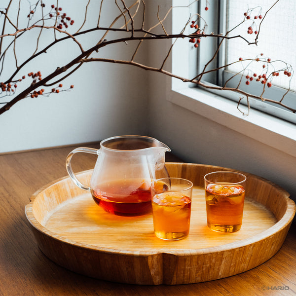 Largo tea set components displayed individually showing upper dripper, server, and accessories.
