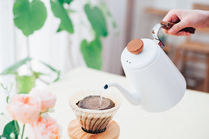 V60 Wood Drip Kettle 1200mL Silver