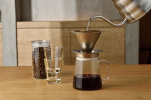 Double Mesh Metal Dripper 02 Silver