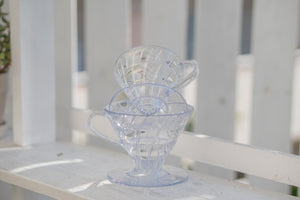 V60 Plastic Coffee Dripper Clear