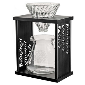 "Asanoha" Wood Drip Stand Set