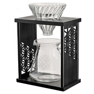 Wood DripStand-Set Asanoha
