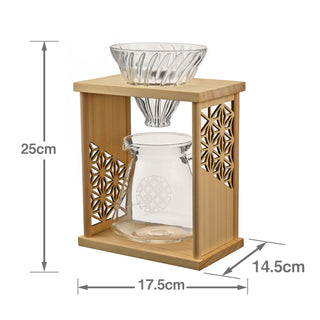 DripStand-Set Asanoha Natural