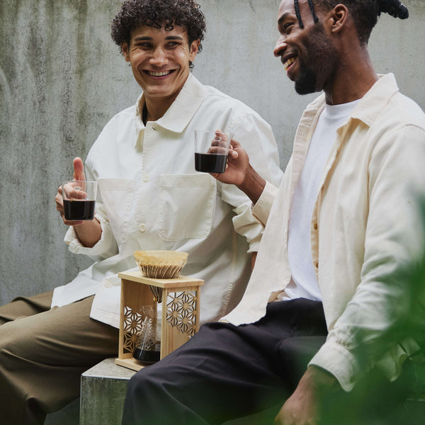 "Asanoha" Wood Drip Stand Set