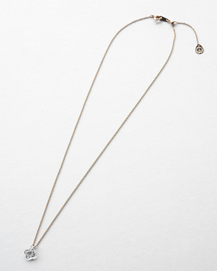 Hydrangea Necklace Gray