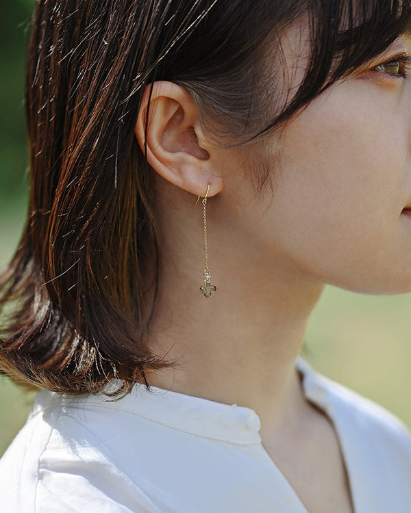 Hydrangea Earrings Gray