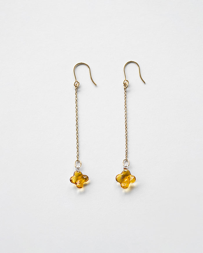 Osmanthus Earrings Amber