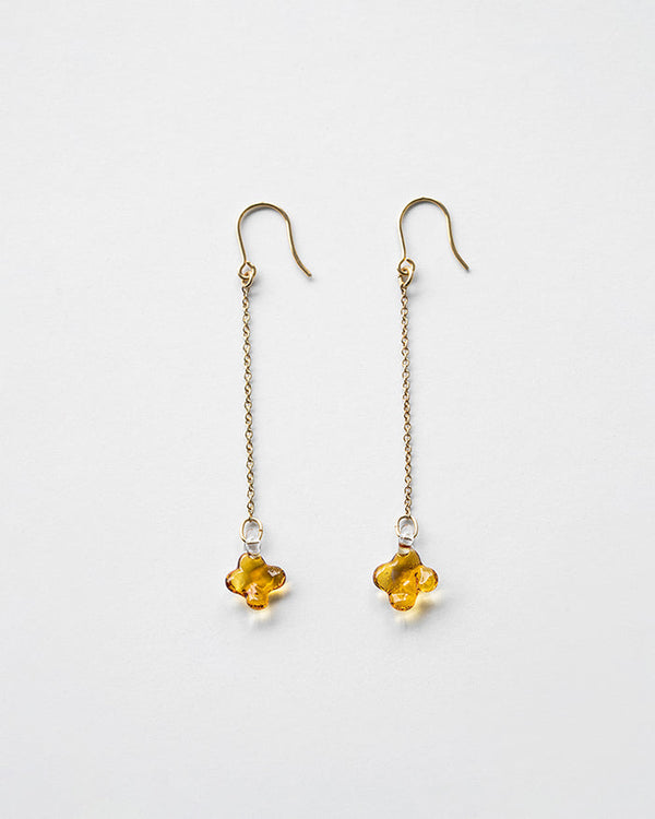 Osmanthus Earrings Amber