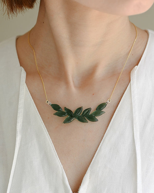 Yureha Necklace Green
