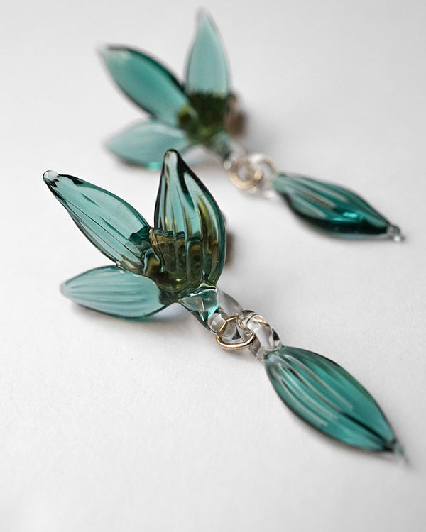 Yureha Earrings Green
