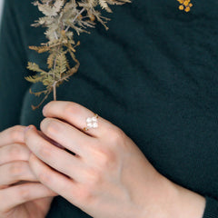 White Flower Ring