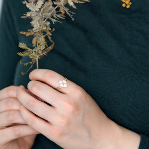 White Flower Ring