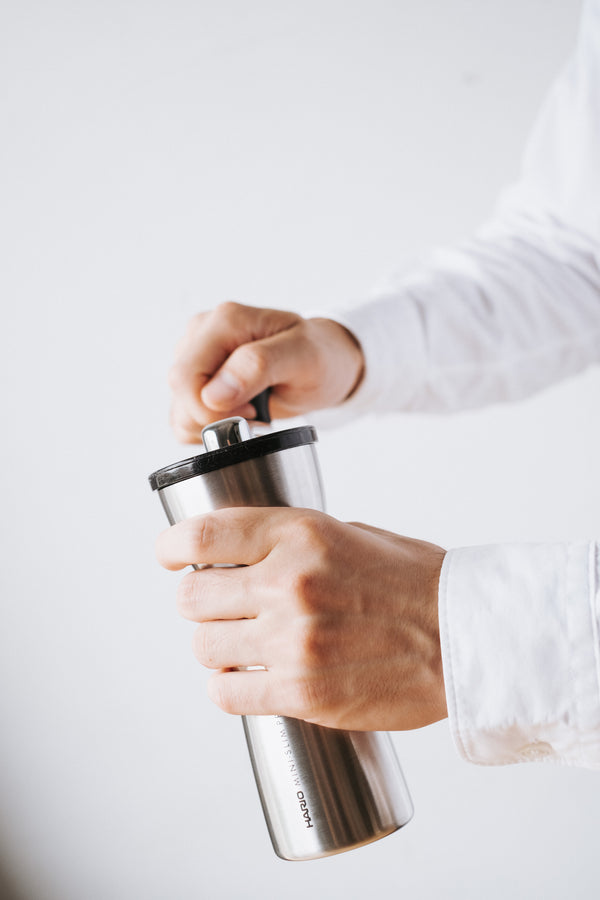 "Mini-Slim Pro" Ceramic Coffee Mill Silver