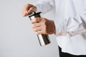 "Mini-Slim Pro" Ceramic Coffee Mill Silver