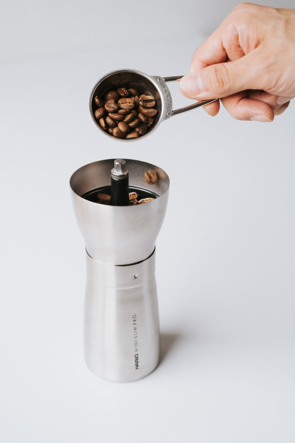 "Mini-Slim Pro" Ceramic Coffee Mill Silver