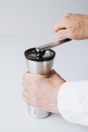 "Mini-Slim Pro" Ceramic Coffee Mill Silver
