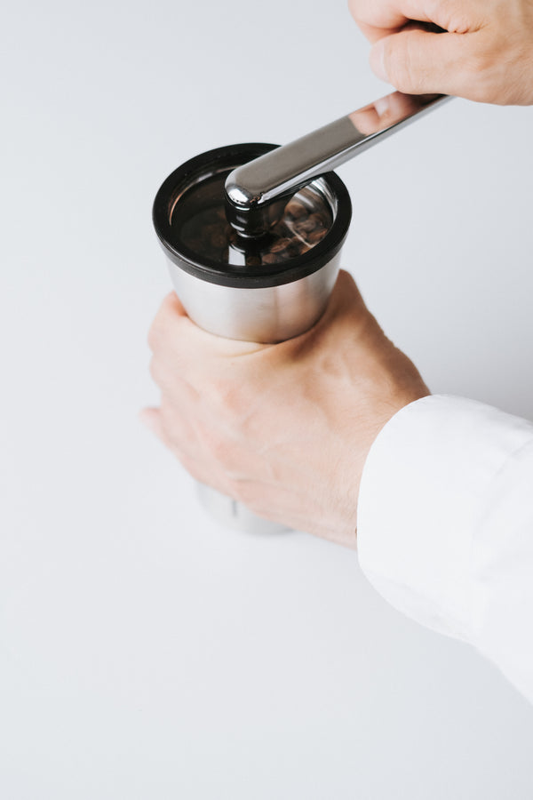 "Mini-Slim Pro" Ceramic Coffee Mill Silver