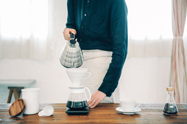 V60 Ceramic Pour Over Coffee 02 Set White