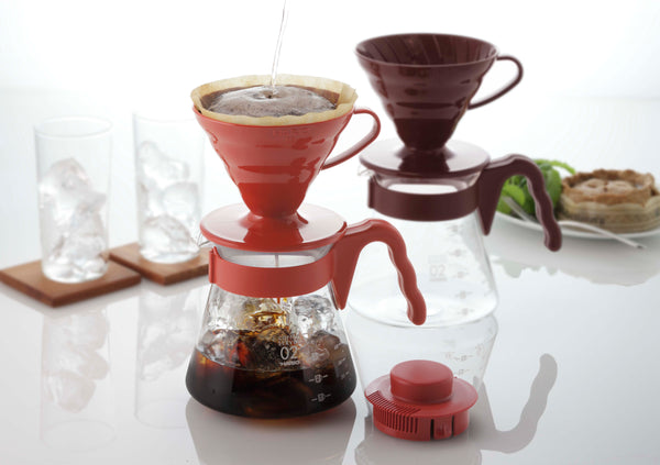 HARIO V60 Coffee Server 02 Set Red